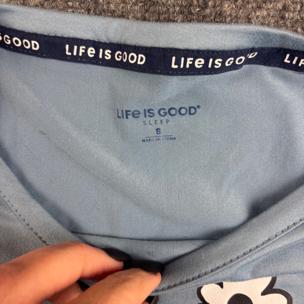 LIFE IS GOOD Women’s Blue Short Sleeve Minnie Mouse Graphic T-Shirt size: Small - Picture 5 of 8